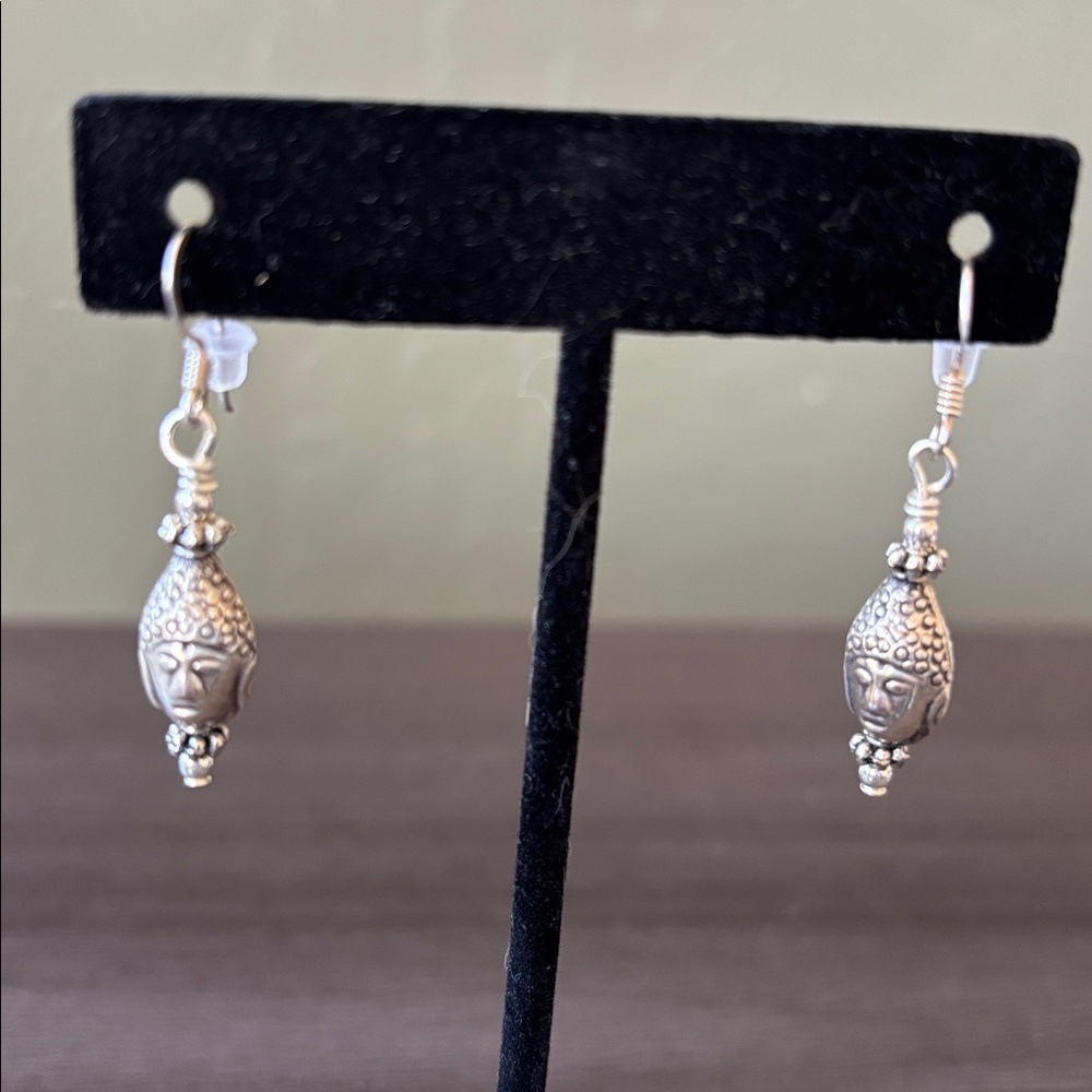 Buddha Sterling Silver‎ Earrings NWT